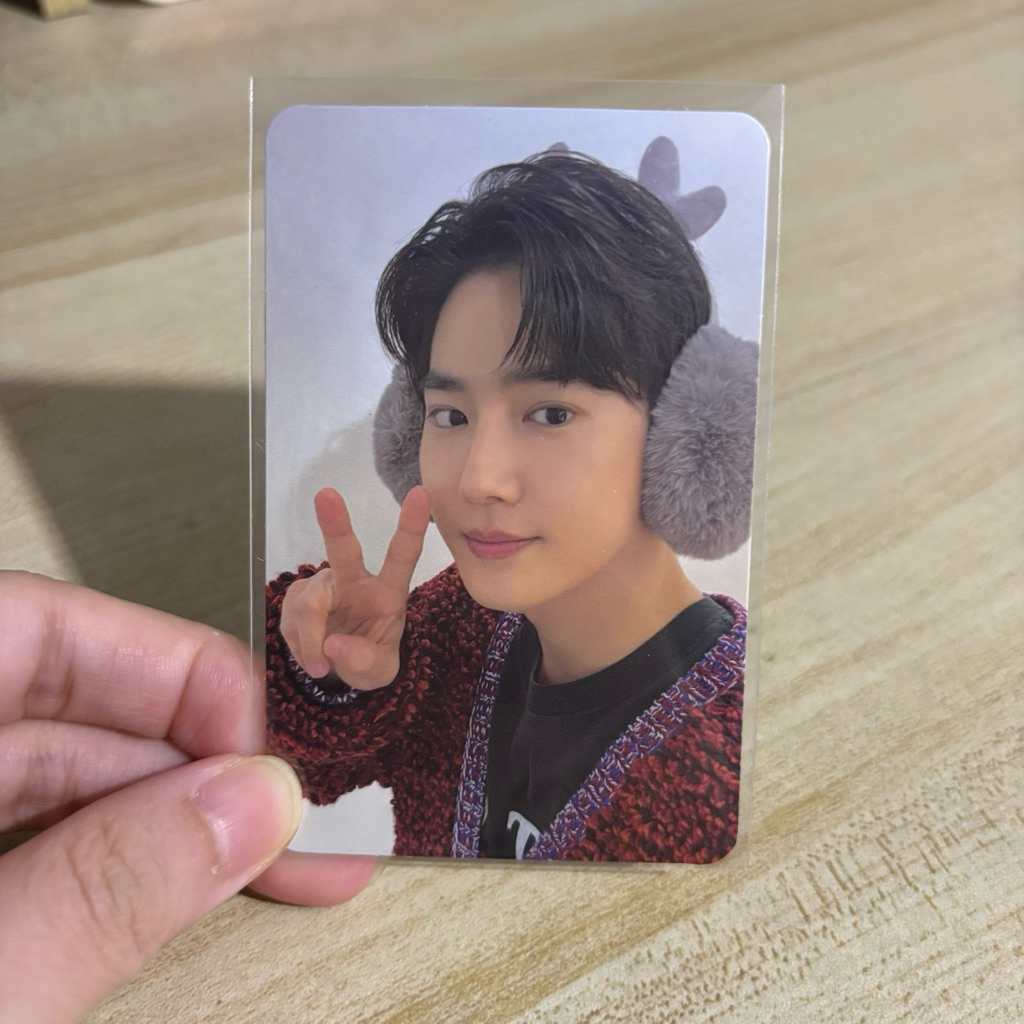 Official photocard EXO sehun chanyeol suho pink christmas tc trading card 2023