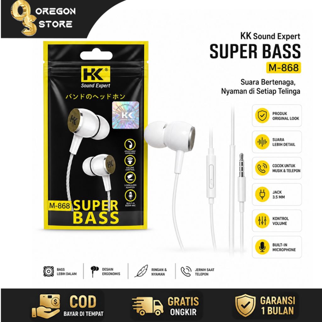Headset/Handsfree HK M-868 Super Bass