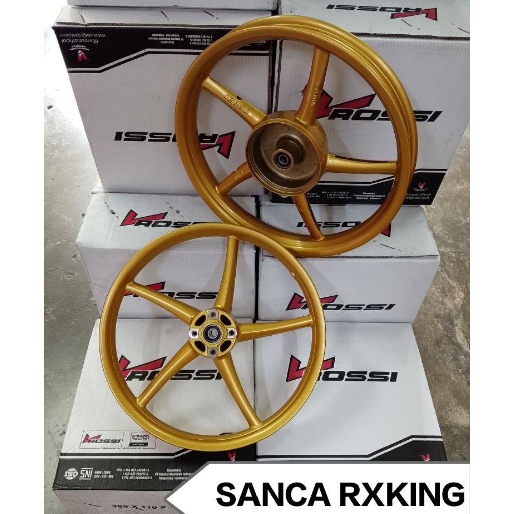 VELG/PELAK V ROSSI V SANCA Rxking Rx-King Palang 5 Model Rcb Ring 17 PNP Tinggal Pasang