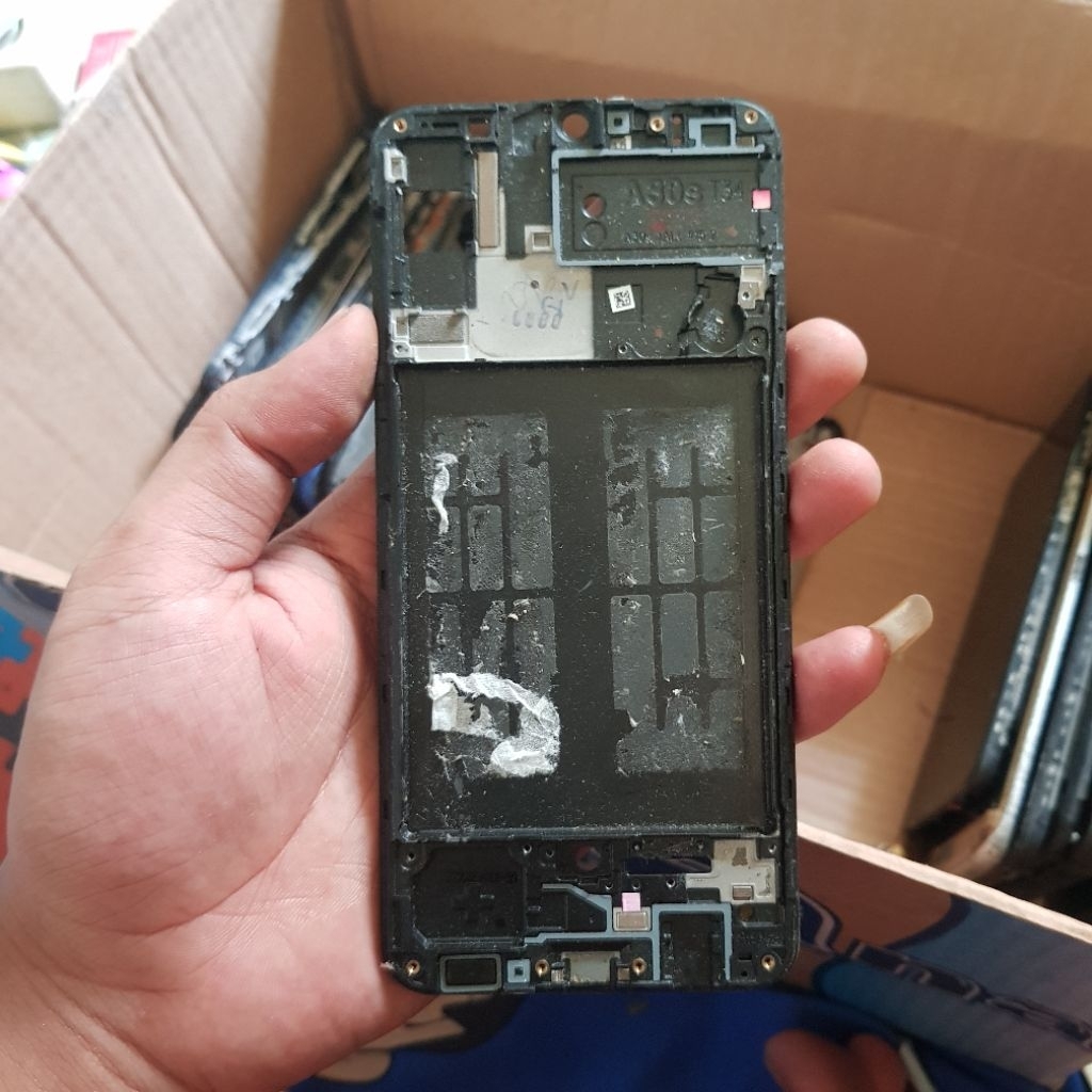 Frame Tulang Tengah SAMSUNG A50s - Original Copotan