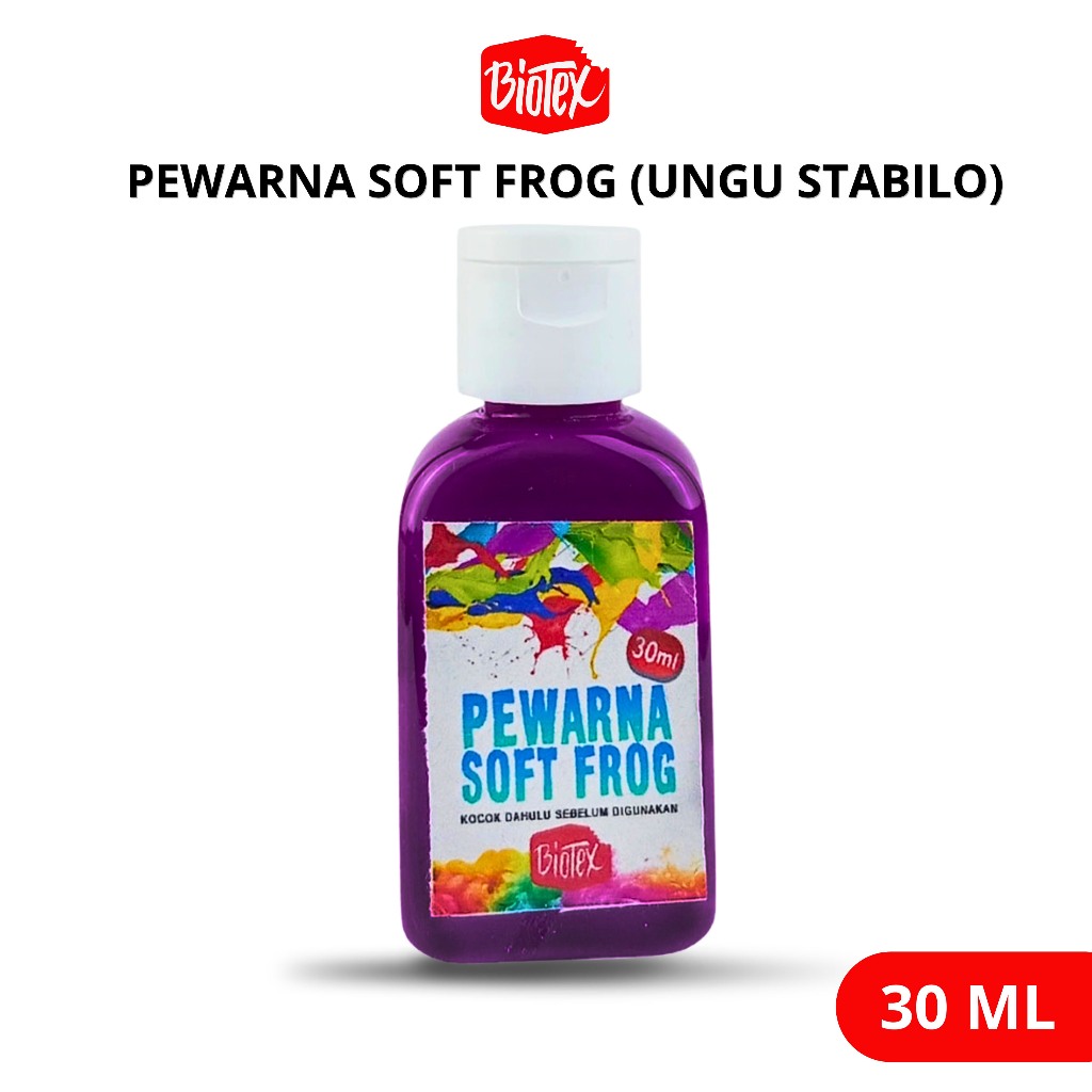 Biotex PEWARNA LATEKS 30 ML UNGU STABILO - Latex Latek Soft Frog Sofrog