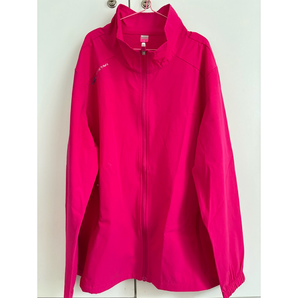 jaket olahraga pink (preloved)