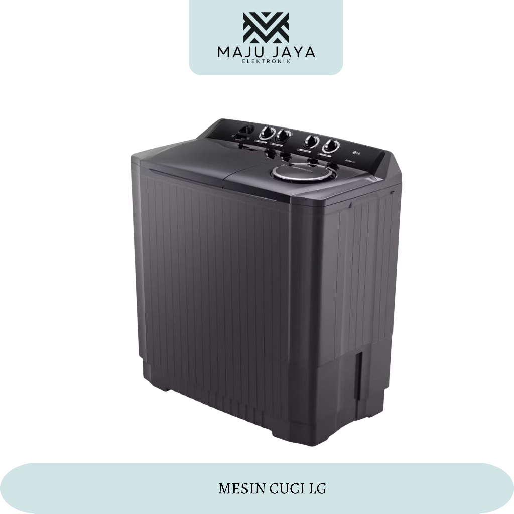 LG Mesin Cuci 2 Tabung 10Kg P1000RT / P 1000 RT / P 1000RT 1000RTM 1000 RTM HITAM LG MESIN CUCI 2 TA