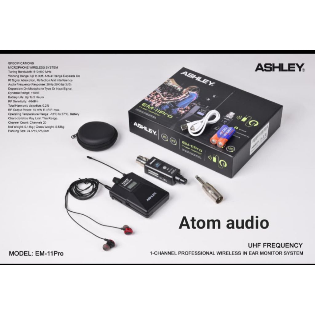 EAR MONITOR ASHLEY EM11-PRO ORIGINAL