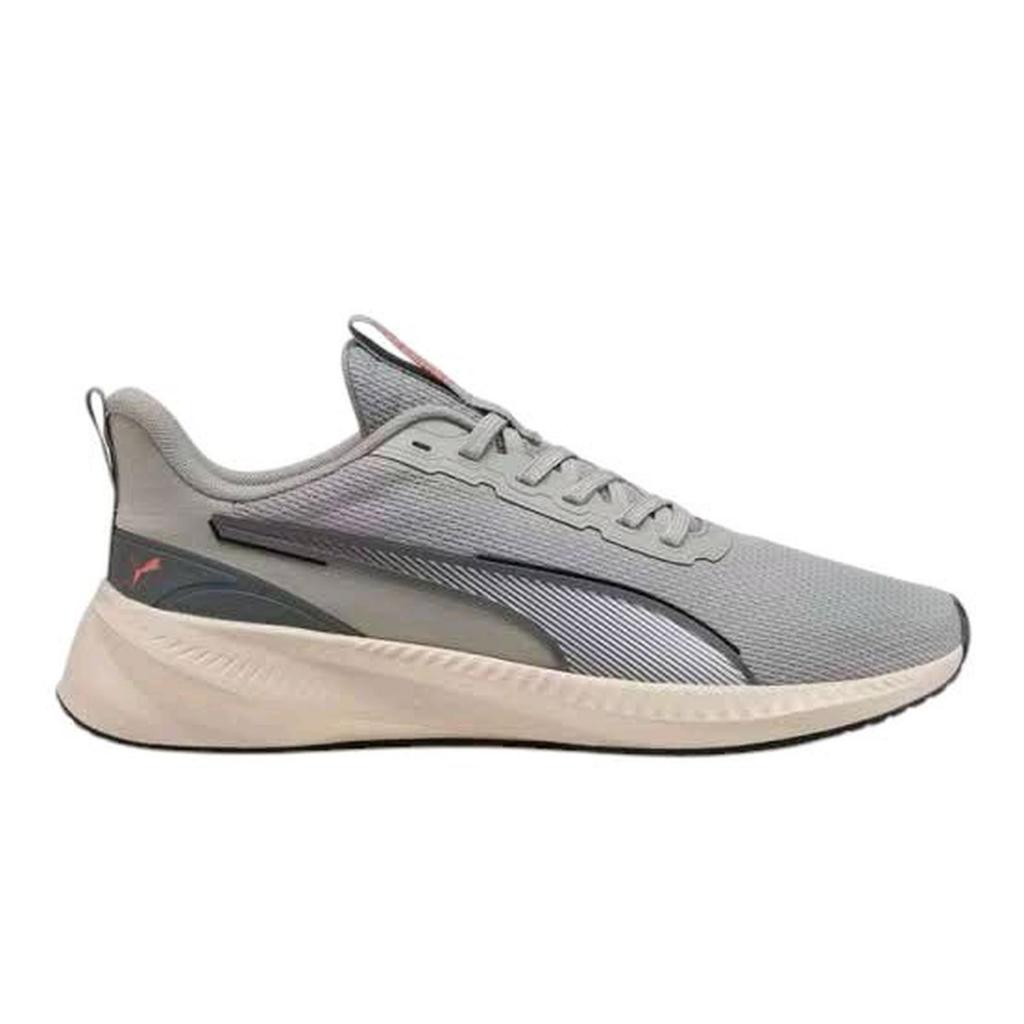 Sepatu Lari Pria Wanita Puma Flyer Lite 3 Running Shoes Alpine Snow Flat Light Grey 31079706