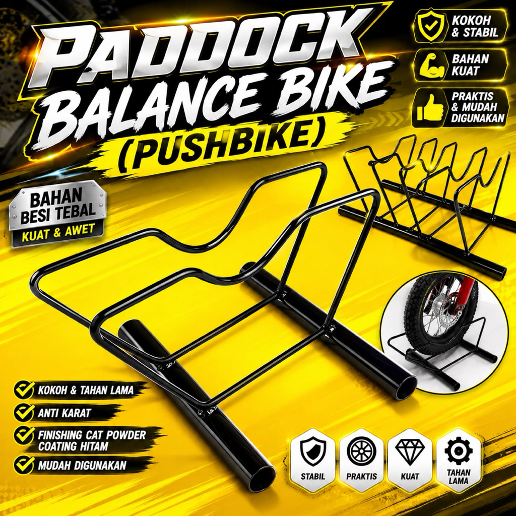 Paddock Pushbike /  Dudukan Pushbike / Standar Push bike