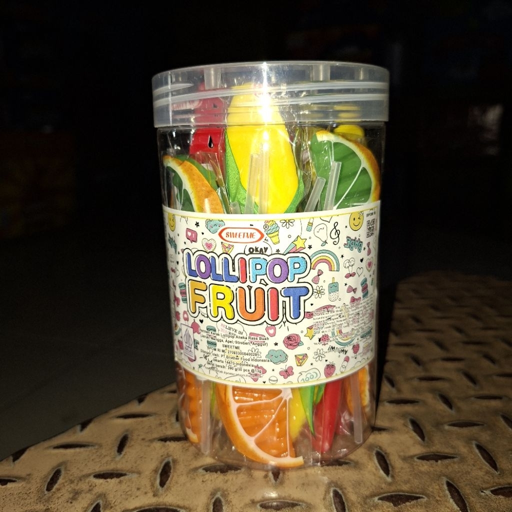 LOLLIPOP FRUIT isi 30 pcs/toples.