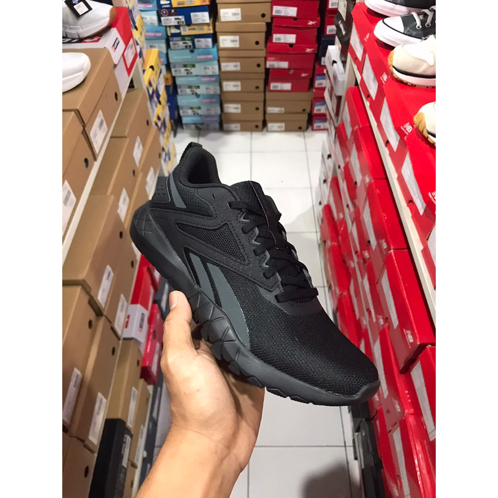 BIG SALE REEBOK FLEXAGON FULL HITAM [100200320403] ORIGINAL SEPATU PRIA/SEKOLAH/RUNNING/LARI/SNEAKER