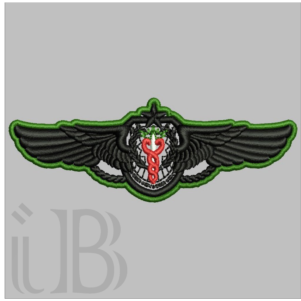 016 BRIVET WING KESEHATAN MILITER PDL TNI AD PERKERAS MIKA BORDIR - Kreasibordir
