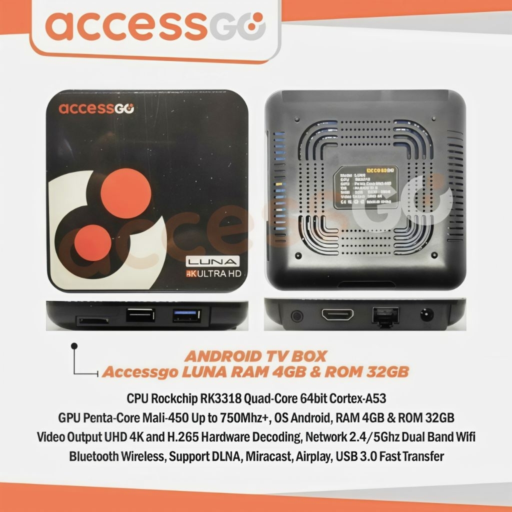 STB AccessGo Luna CasaOS RAM 4GB ROM 32GB