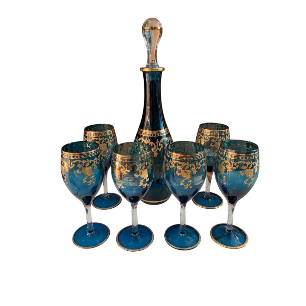 set gelas kristal