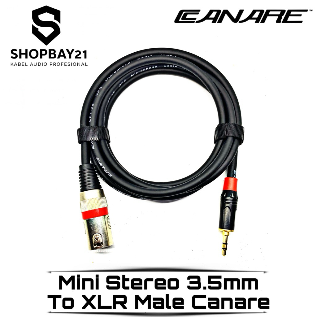 KABEL INPUT ATAU KABEL AUDIO JACK STEREO 3.5Mm To JACK XLR MALE