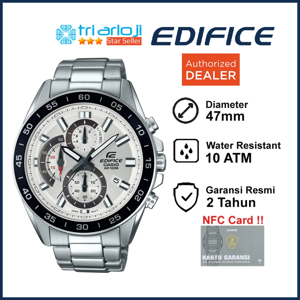 Casio EDIFICE EFV-550D-7AVUDF Jam Tangan Pria Analog Chronograph EFV-550D-7A EFV550D