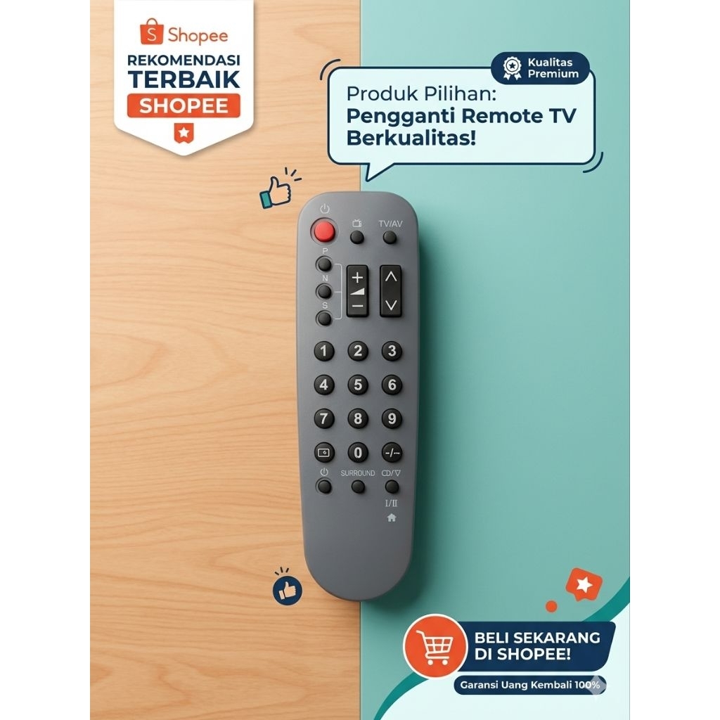 REMOTE TV TABUNG MERK PANASONIC