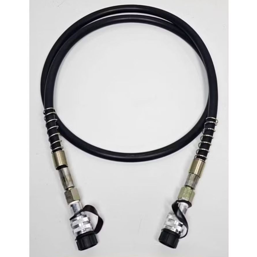 Hydraulic Hose Black 3/8" 700Bar 70MPa 10000psi 2M 2 Coupler Female Hydraulic Hose Black FCFC BARTON
