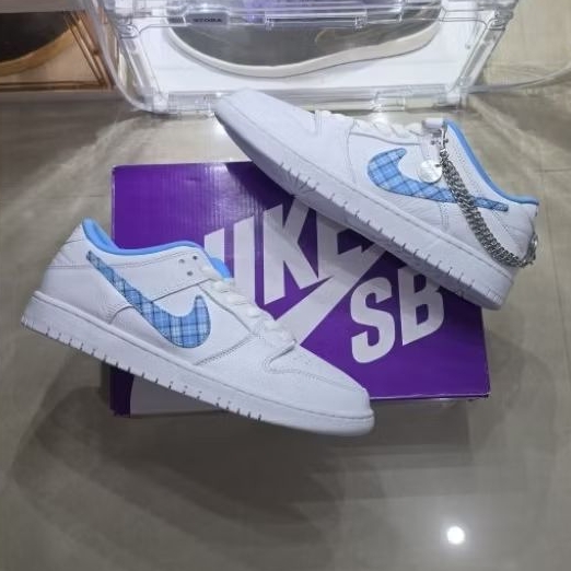 Nicole Hause x Nike Dunk Low Pro SB 'White University Blue' BNIB Size 45 (29 cm) &  46 (30 cm)