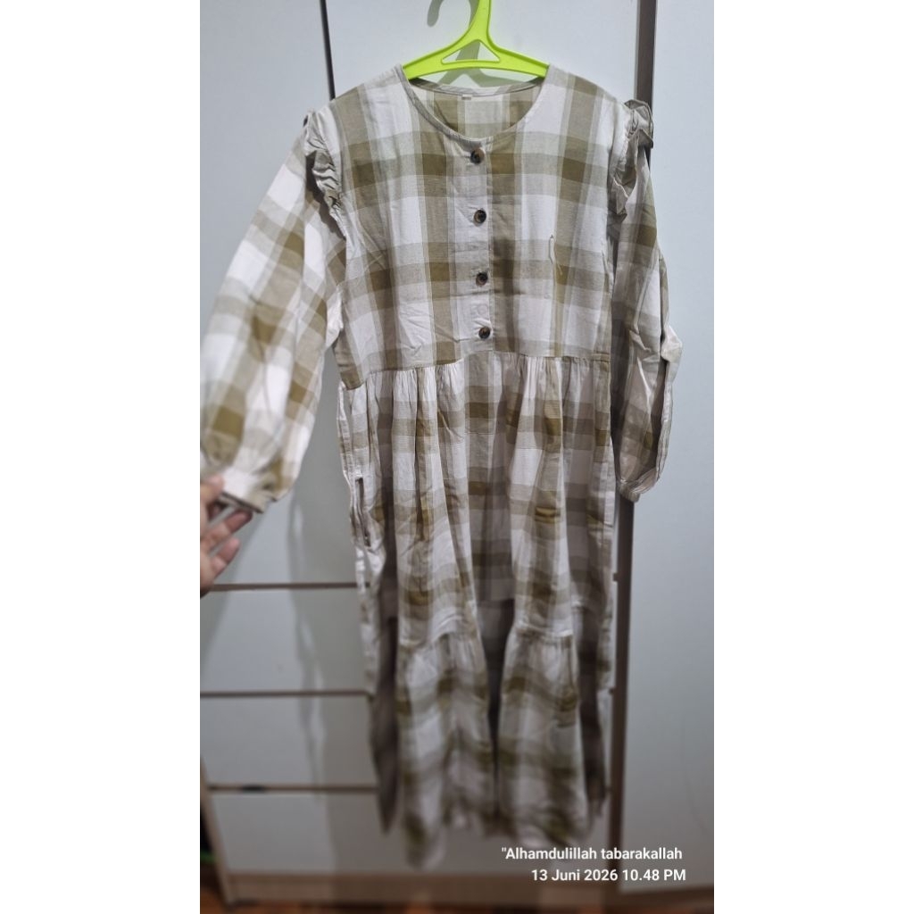 preloved dress kotak kotak