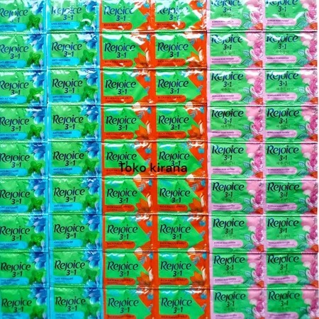 Rejoice Shampo Murah 3 renteng isi 36 sachet /Rejoice  Shampoo 10 ml sachet /Rejoice sachet murah