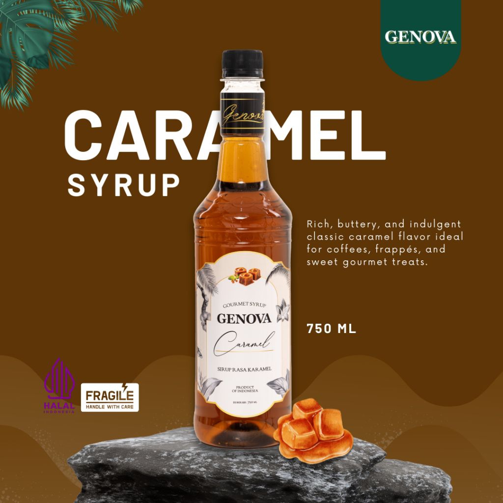 Genova syrup caramel 750ml - Sirup genova rasa caramel