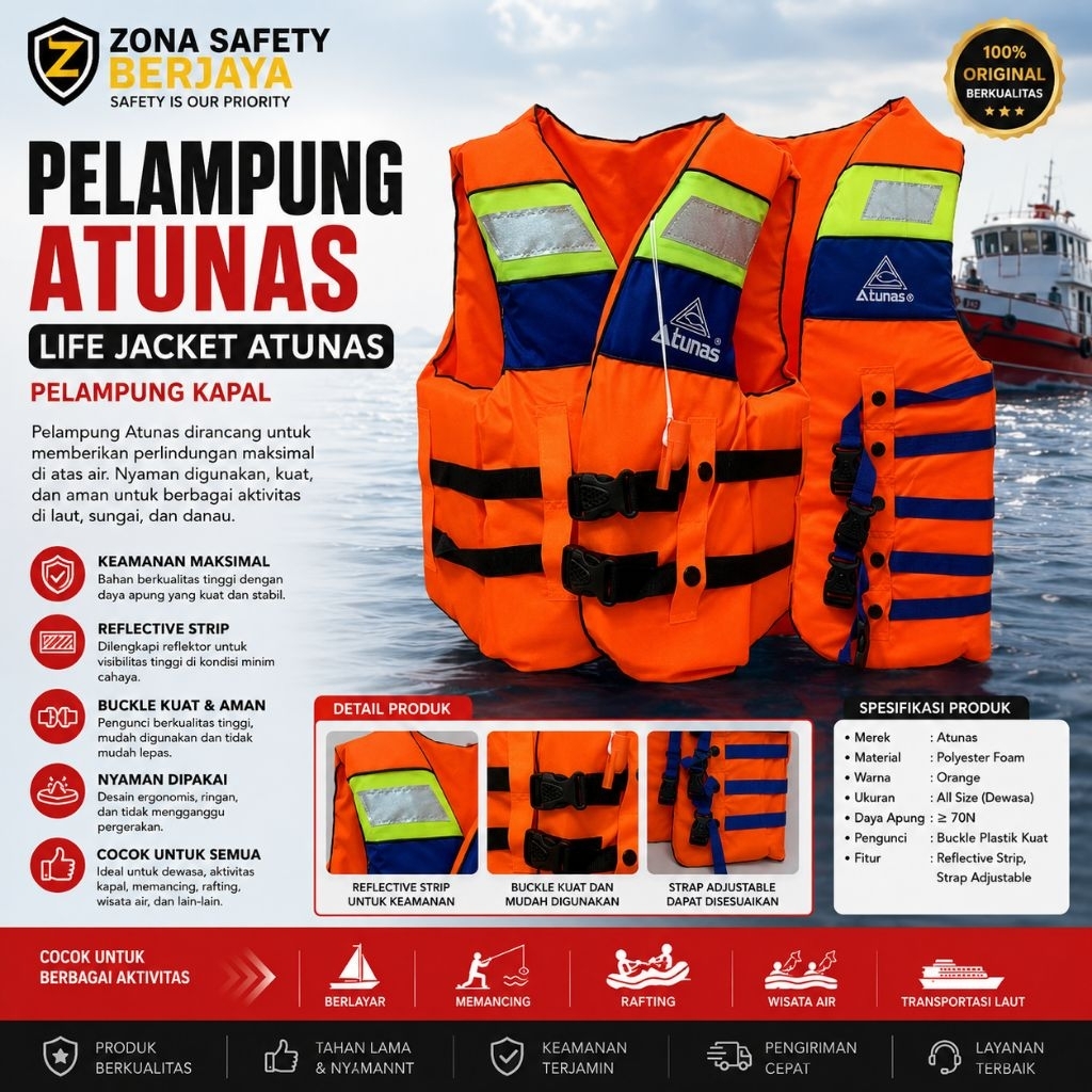 Pelampung Atunas / Life Jacket Atunas Original