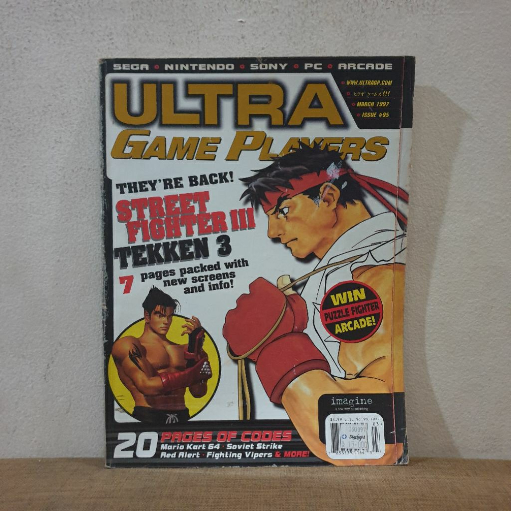 Majalah Game Vintage Import Ultra Game Players cover Street Fightet III MARCH 1997