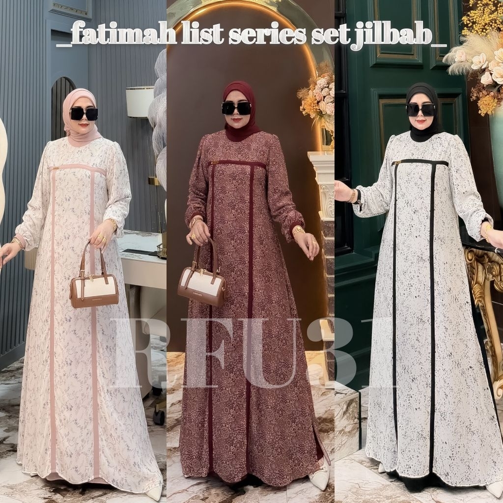 FATIMAH SERIES GAMIS SET JILBAB SEGIEMPAT