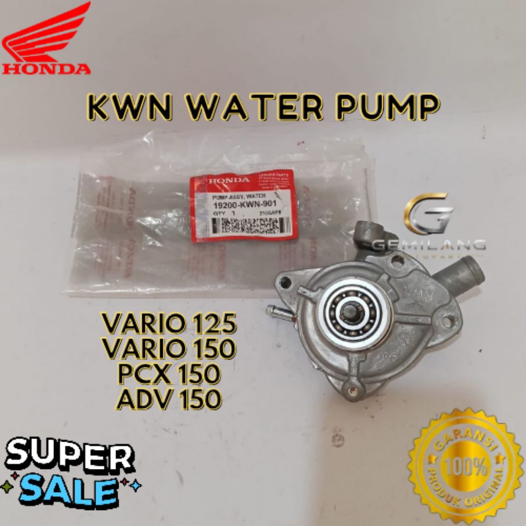 WATER PUMP KODE KWN, WATER PUMP VARIO 125, WATER PUMP VARIO 150, WATER PUMP PCX 150, WATER PUMP ADV 