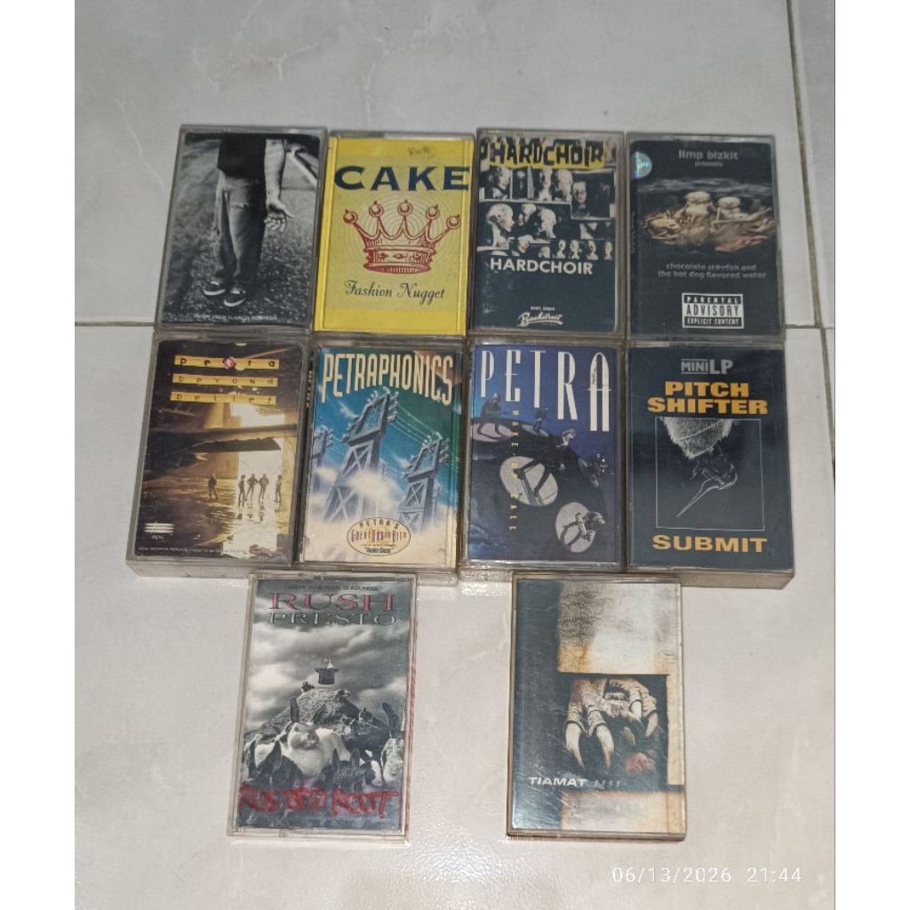kaset pita BLIND MELON-Nico / CAKE-Fashion Nugget / HARDCHOIR / LIMP BIZKIT-Chocolate Starfish and T