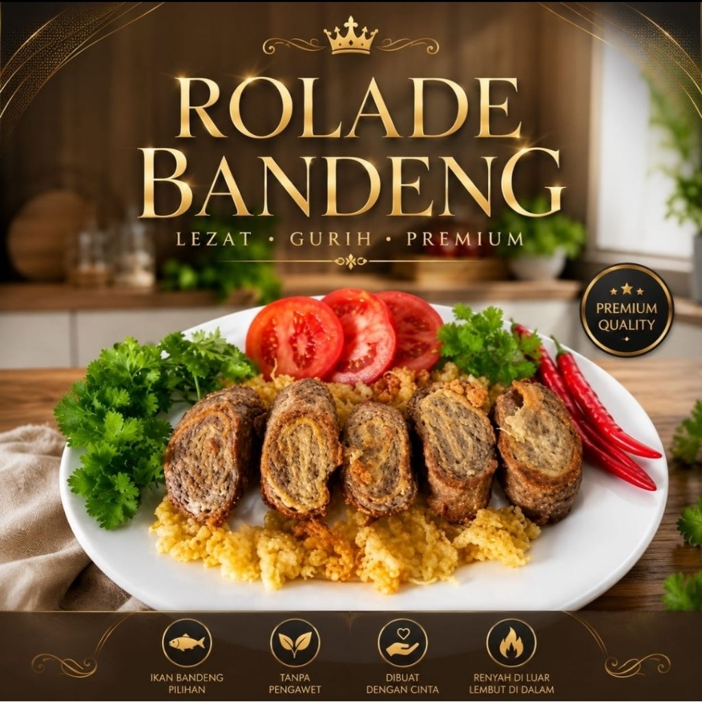 BEST SELLER  ROLADE BANDENG FROZEN ( VAKUM )