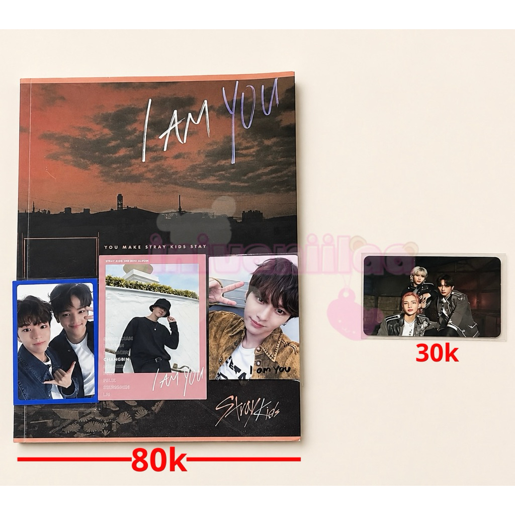 ALBUM STRAY KIDS I AM YOU BUNDLING POLAROID CHANGBIN PC UNIT SEUNGMIN WOOJIN I AM YOU PC LEE KNOW/LE
