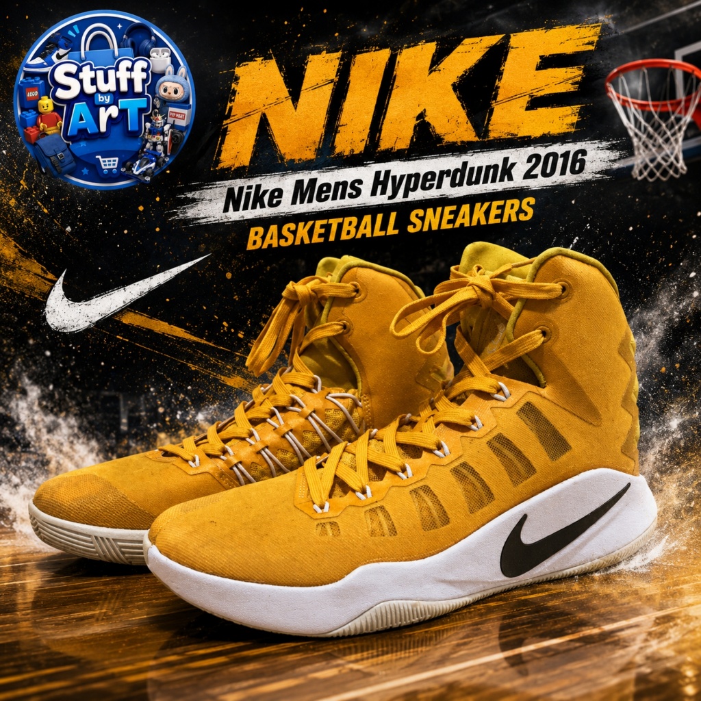 Nike Mens Hyperdunk 2016 Basketball Sneakers Yellow