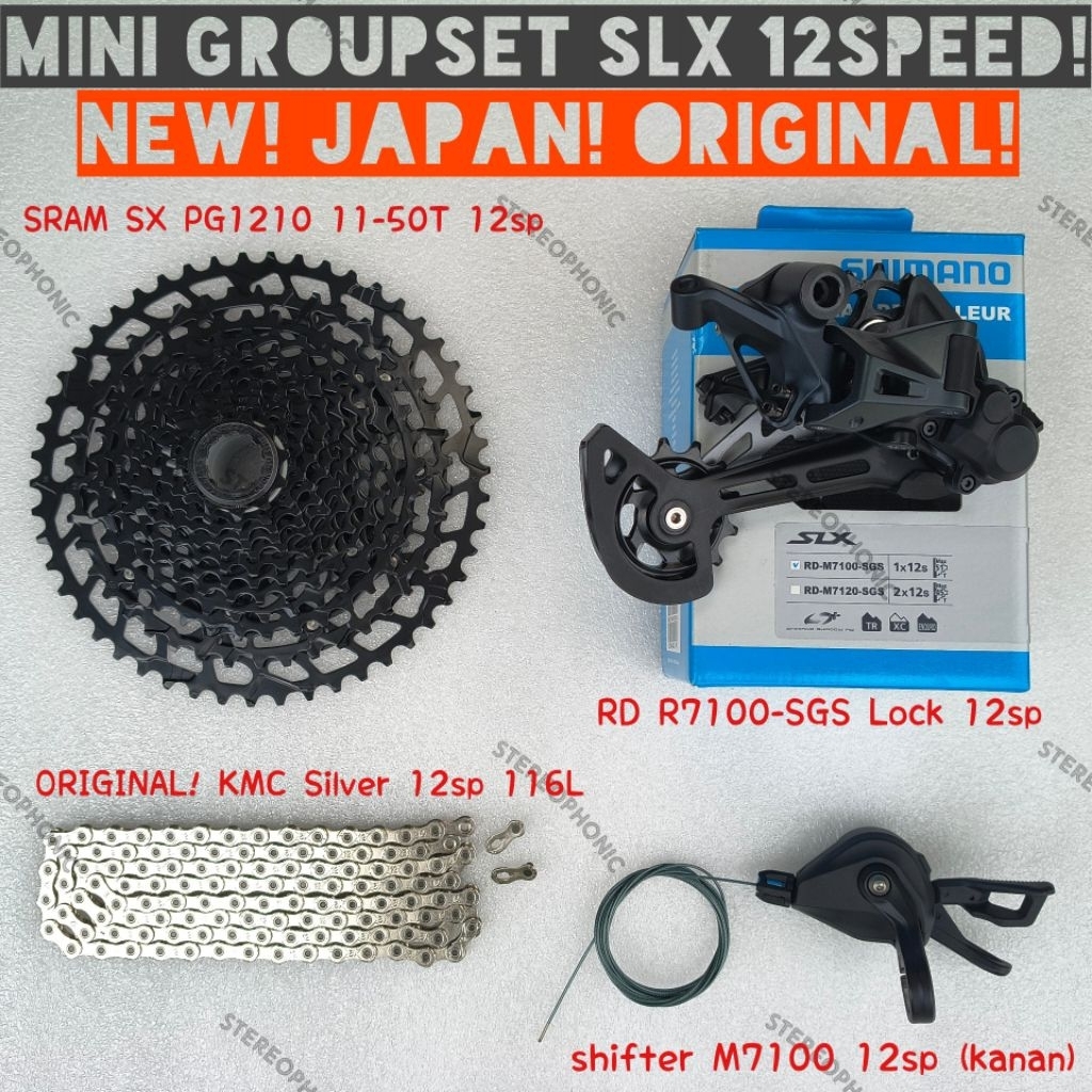 NEW ORIGINAL mini Groupset SLX M7100 12speed sprocket SRAM SX PG1210 12speed 11-50T HG Drive Shifter