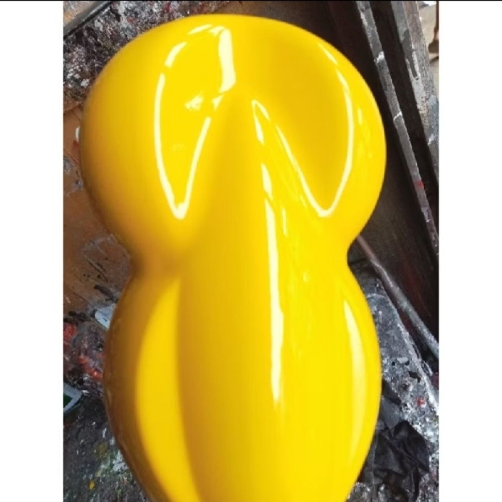 CAT KUNING LEMON YELOW CAT PU MOBIL MOTOR
