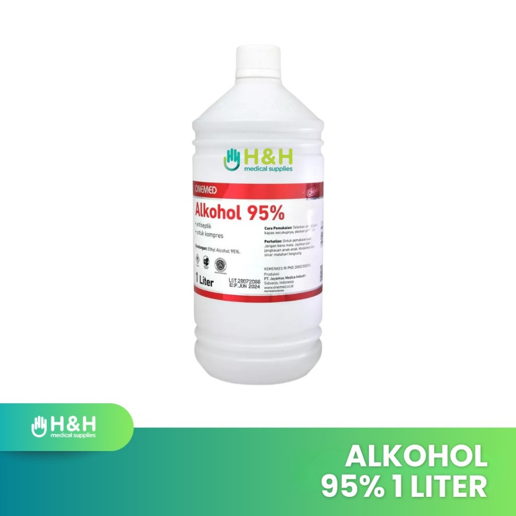 Alkohol 95% 1 Liter / Alkohol 95% / Alkohol Onemed 1 Liter / Alkohol 1 Liter / Alkohol