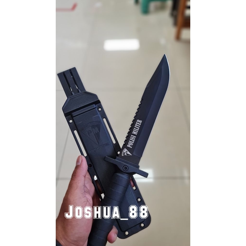Pisau Columbia Tactical Military Custom Ukir Logo Polisi Militer Bisa Ukir Nama Logo Sendiri