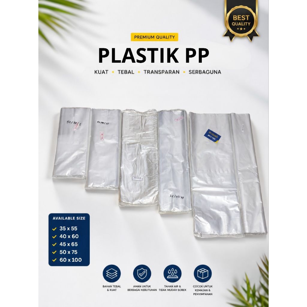 Plastik PP Bening Laundry Kiloan / Plastik Packing Laundry Kiloan