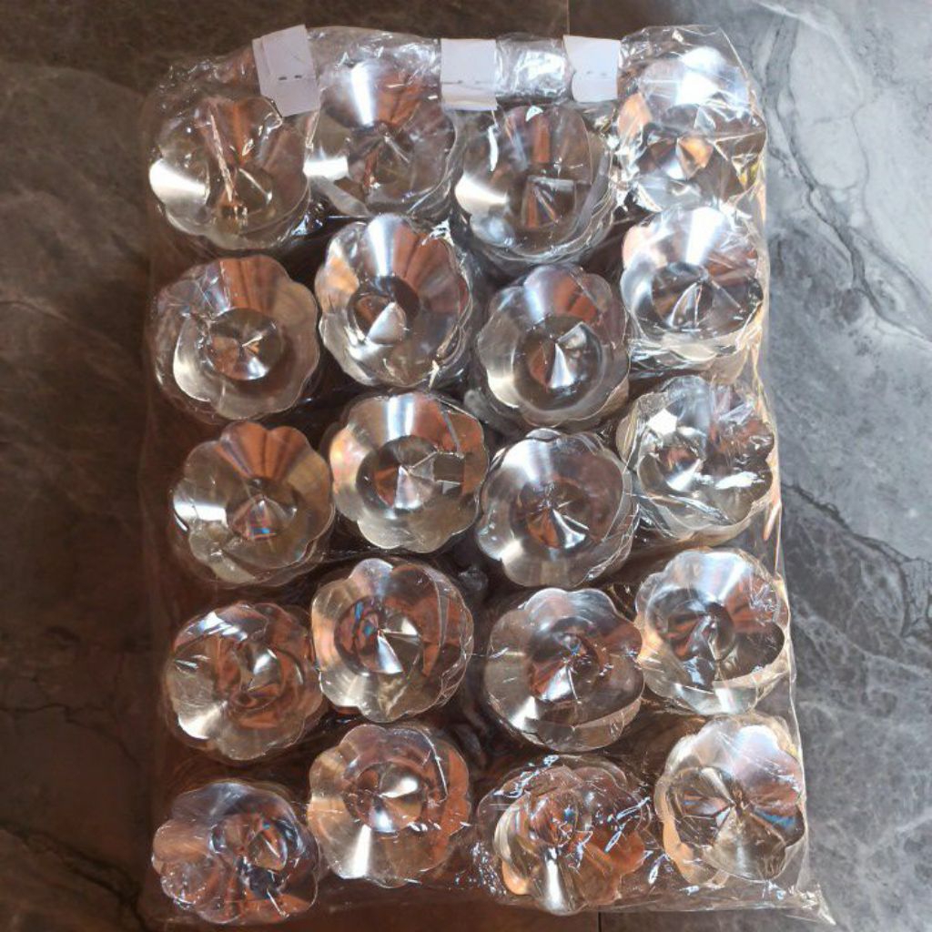 400 Sudi Bikang Silver Isi 400 pcs | Tatakan Kue Bikang Aluminium Silver Premium Tebal | Sudi Bikang