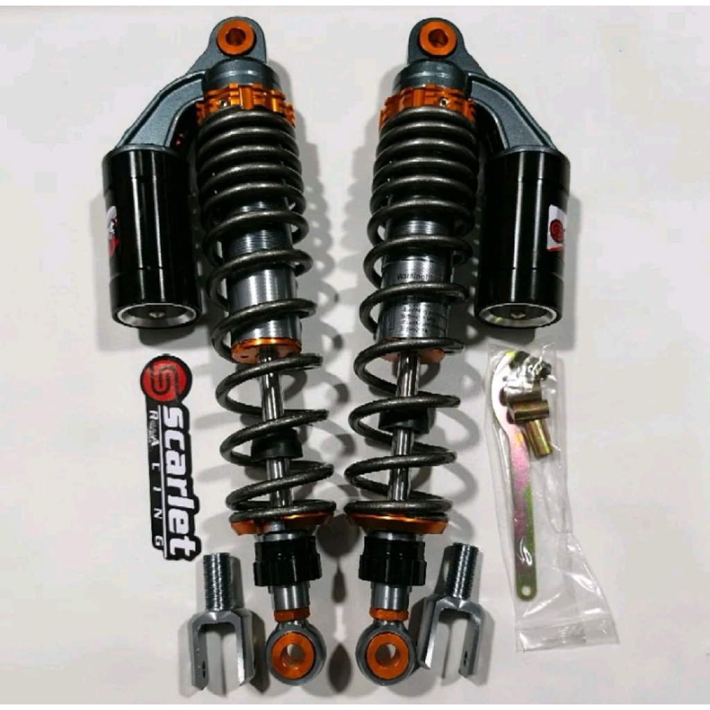 Shock scarlet ukuran 340mm tabung fungsi ,pemakaian motor mati/Manual,Harga sepasang
