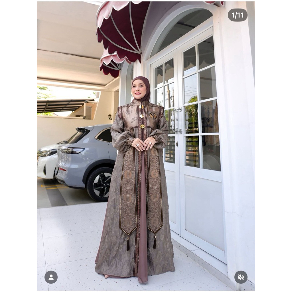 Gamis eles lina sukijo syari set premium eles lina sukijo eL.eS