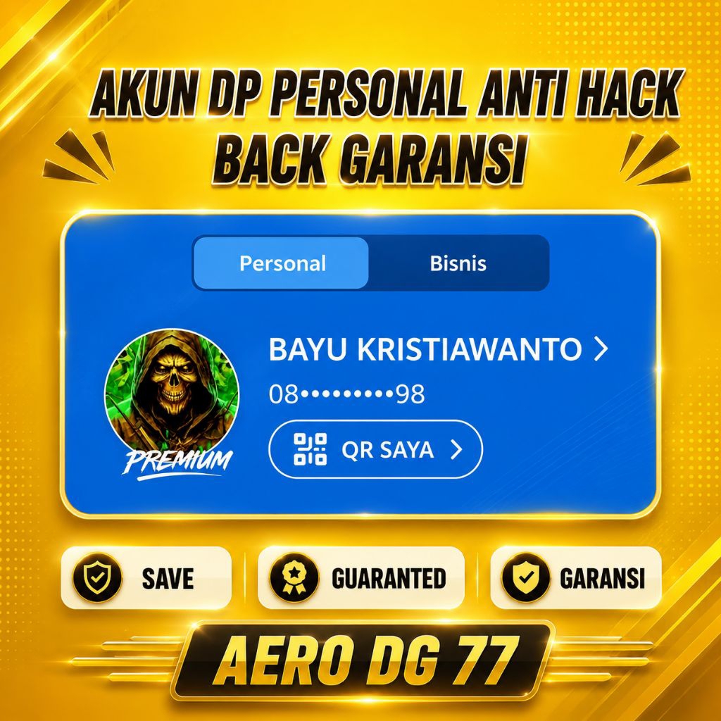 AKUN DP PERSONAL ANTI HACK BACK GUARANTED