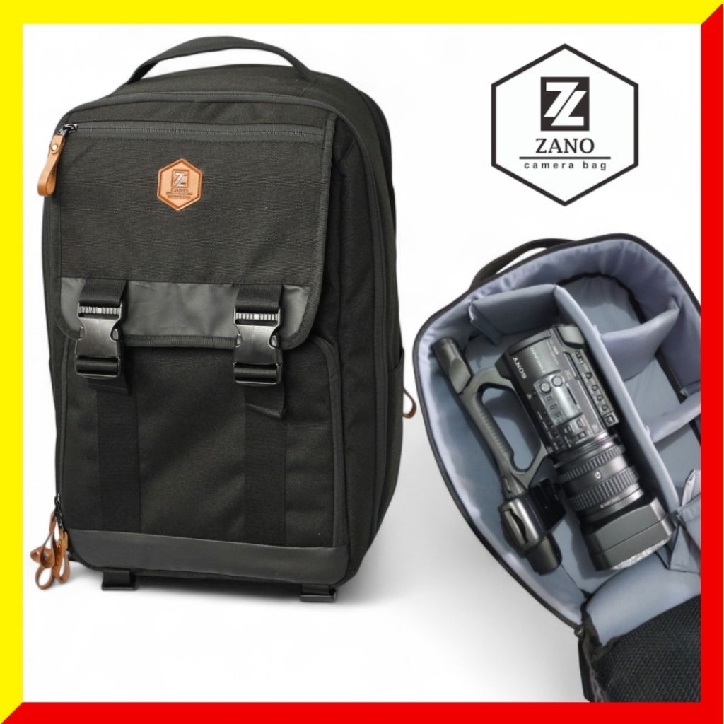 Tas kamera ransel Laptop Bisa Dslr atau kamera video sony Nx 100 ( ZANO Terra )