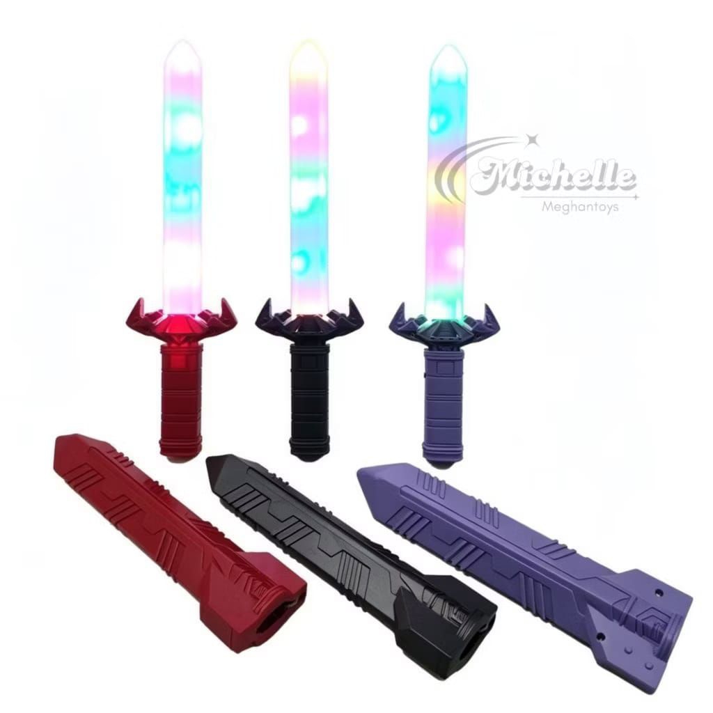 Mainan Anak Pedang LED - Mainan Anak Pedang-Pedangan Lampu - Mainan Edukasi Anak Pedang Lampu Warna-
