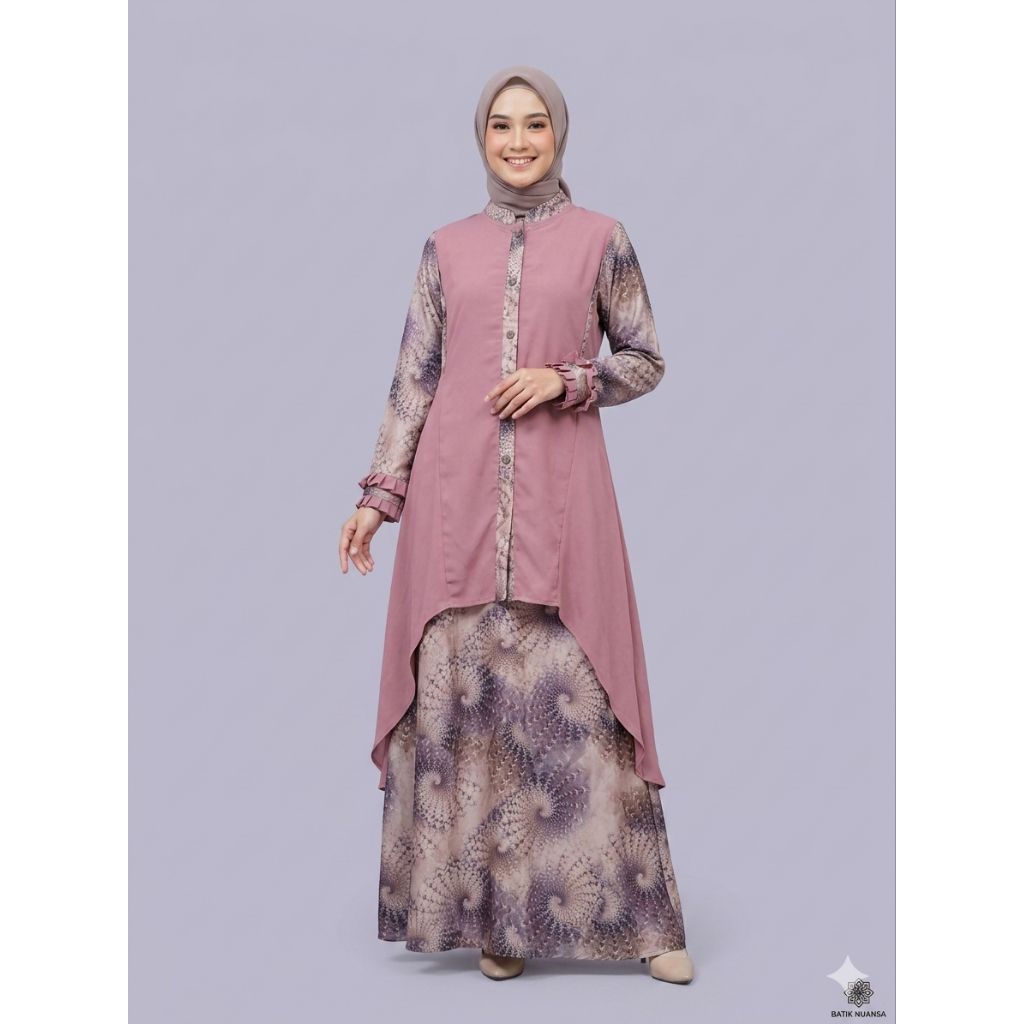 Gamis armani silk mix ceruty armani armani brown premium