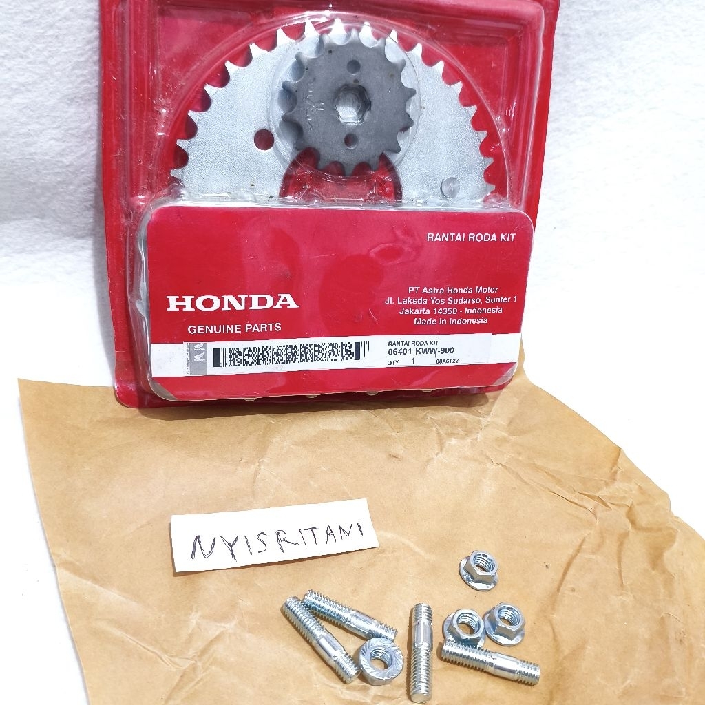 Gir set KWW Bonus baut gir honda Revo fi Revo Absolute blade