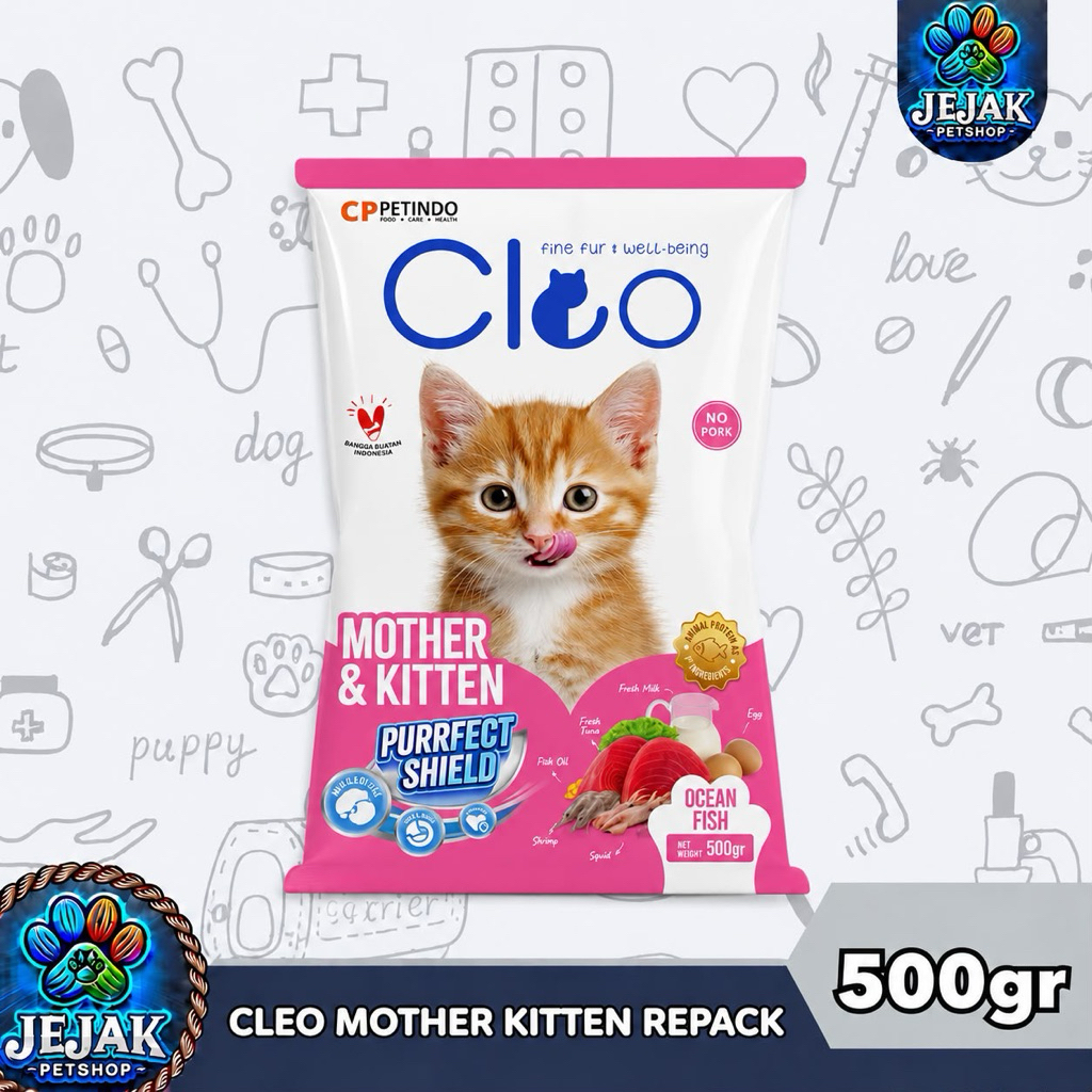 Cleo Kitten Cat Food Repack 500 Gram