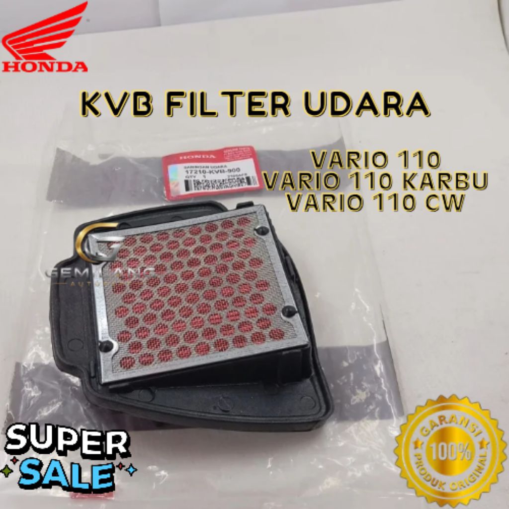 FILTER UDARA KODE KVB, FILTER UDARA VARIO 110, FILTER UDARA VARIO 110 KARBU, FILTER UDARA VARIO 110 