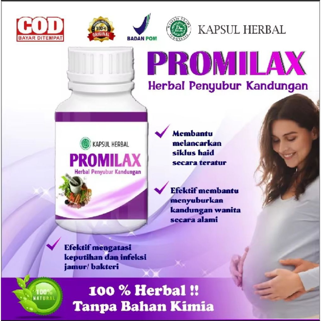 PROMILAX KAPSUL HERBAL MENINGKATKAN KESUBURAN WANITA CEPAT HAMIL SECARA ALAMI MRUBURKAN KANDUNGAN ME