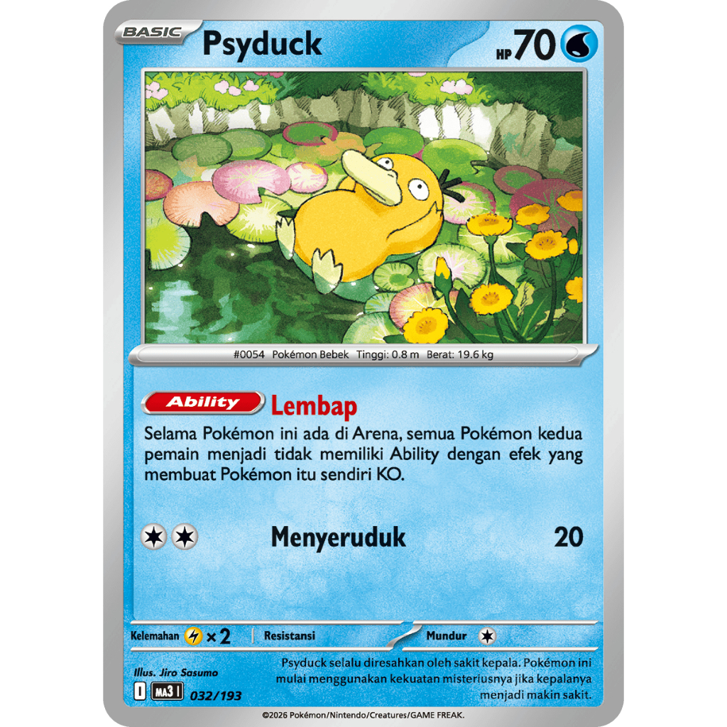Pokemon Psyduck TCG Kartu Bulk Common