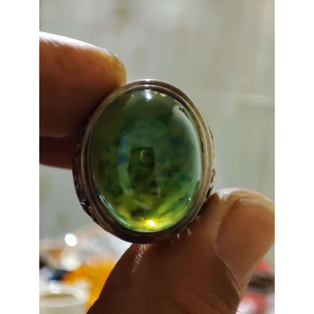 BATU IDOCRASE LUMUT EMERALD ACEH HQ MUMBUL