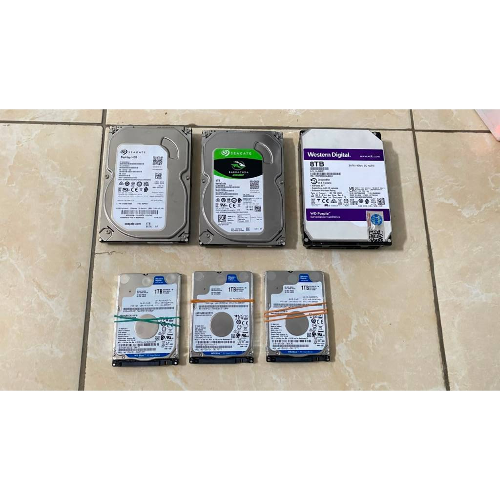 HDD WD PURPLE , WD BLUE, SEAGATE 8TB,1TB